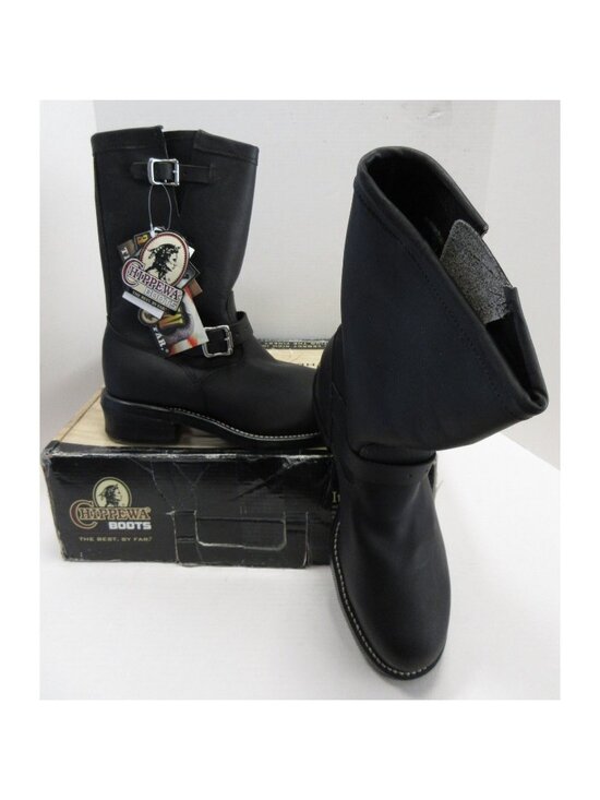 Chippewa Boots 11 D Leather Engineer Steel Toe Vibram Sole 27863 NEW main image 4